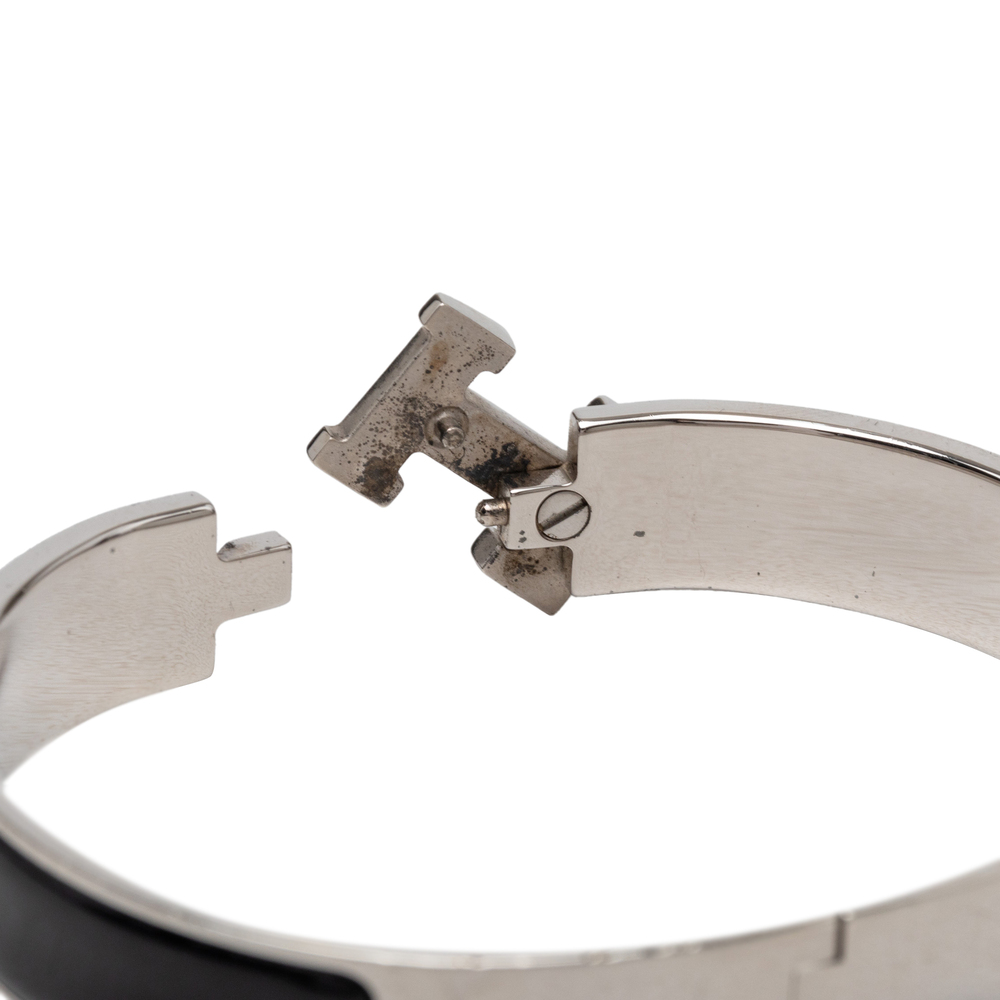 Pre-Loved Hermes Narrow Enamel Clic H Bracelet PM - Picture 5 of 6